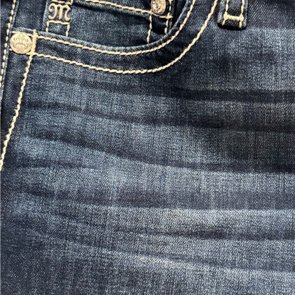 NWT Miss Me Mid-Rise Boot Jeans in Dark Blue - 32x32 - Picture 9 of 10